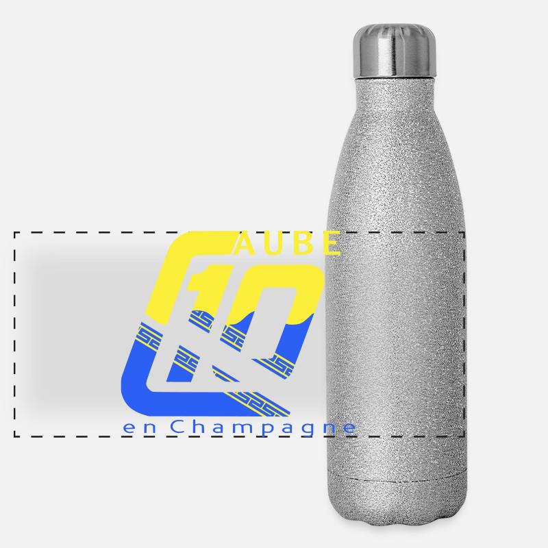 Logo 10 Aube Gourde isotherme panoramique pailletée 500 ml