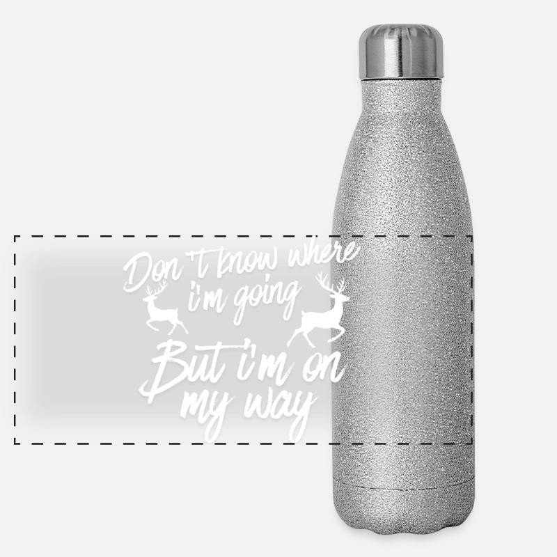 On My Way Unknown Destination Panoramic Glitter Thermal Bottle 500 ml