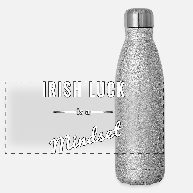 Irish Luck ist eine Frage des Mindsets Gourde isotherme panoramique pailletée 500 ml