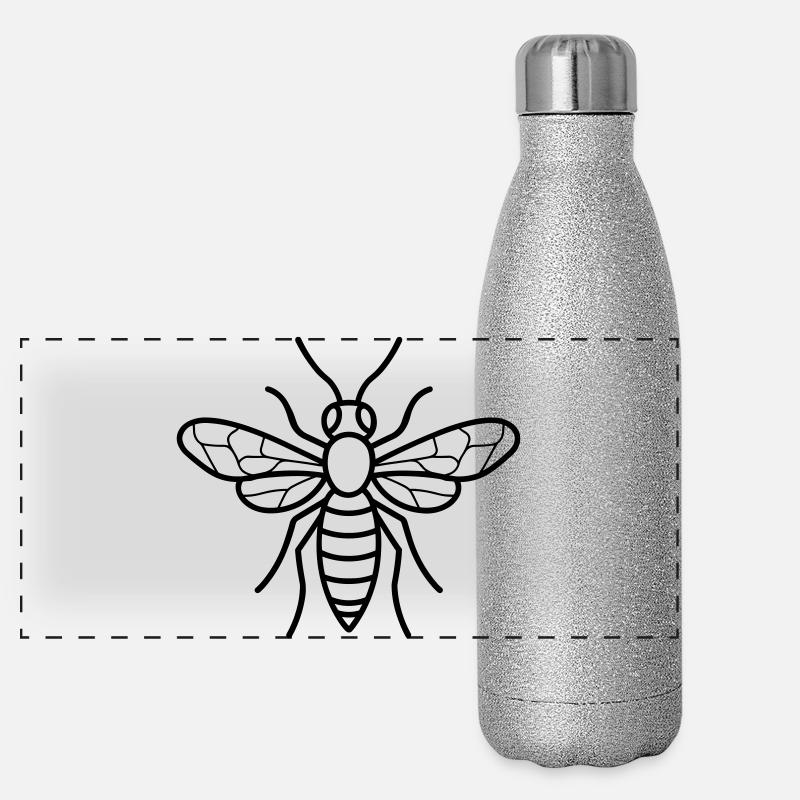guêpe Gourde isotherme panoramique pailletée 500 ml
