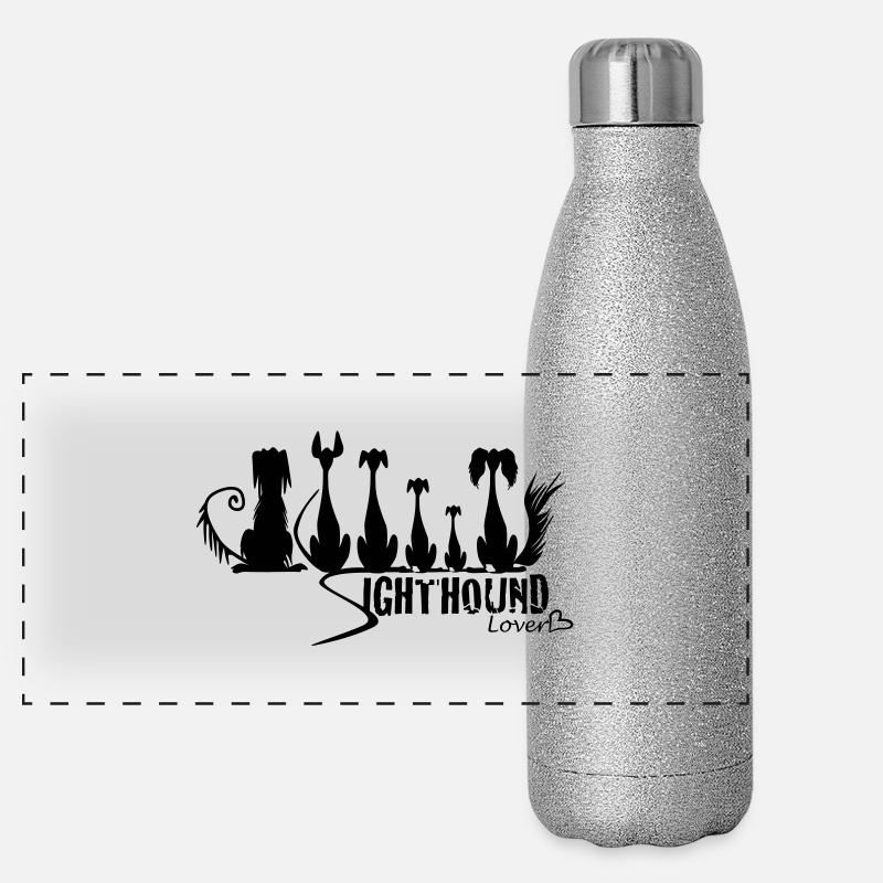 sighthound_lover Panorama Glitzer Isolierflasche 500 ml