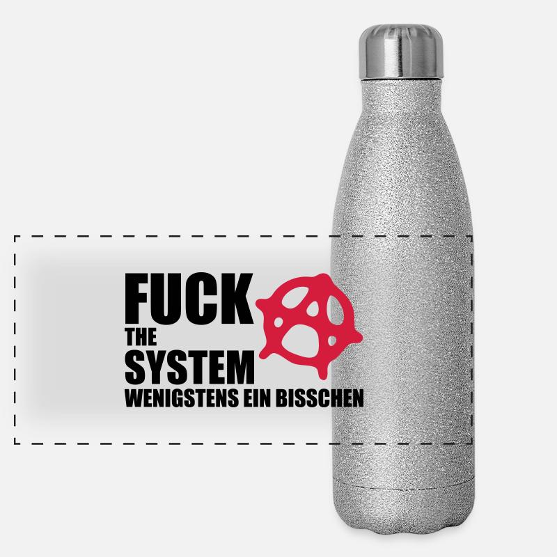 fuck_the_system_2 Gourde isotherme panoramique pailletée 500 ml