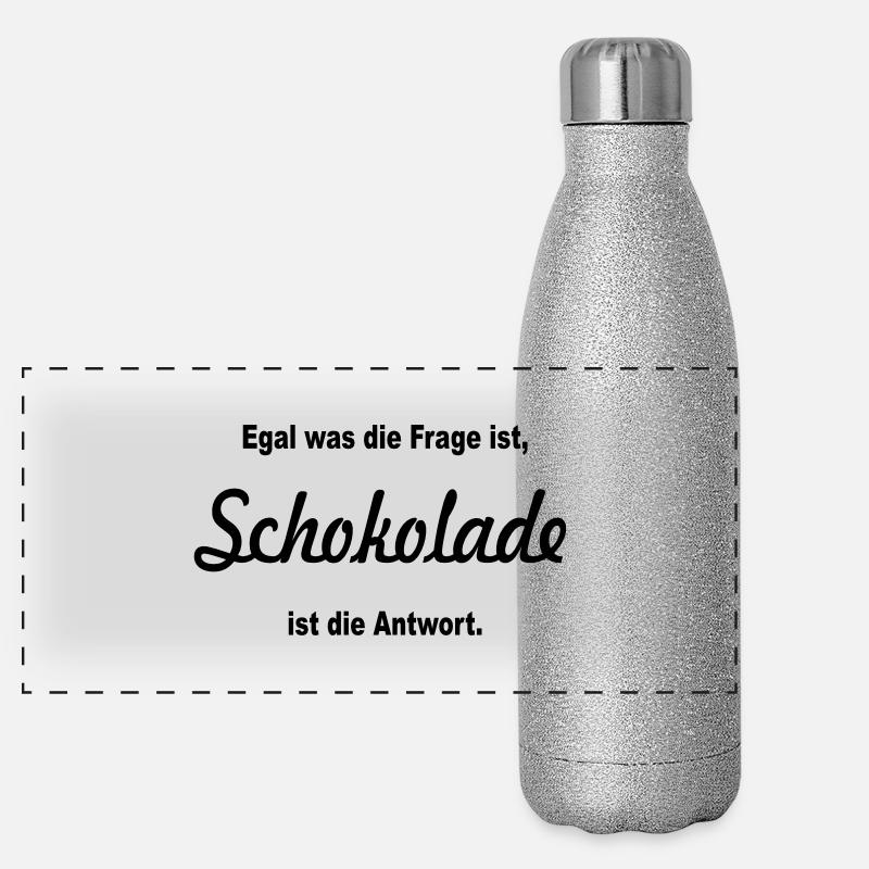 no matter what the question is, chocolate is the Panoramic Glitter Thermal Bottle 500 ml