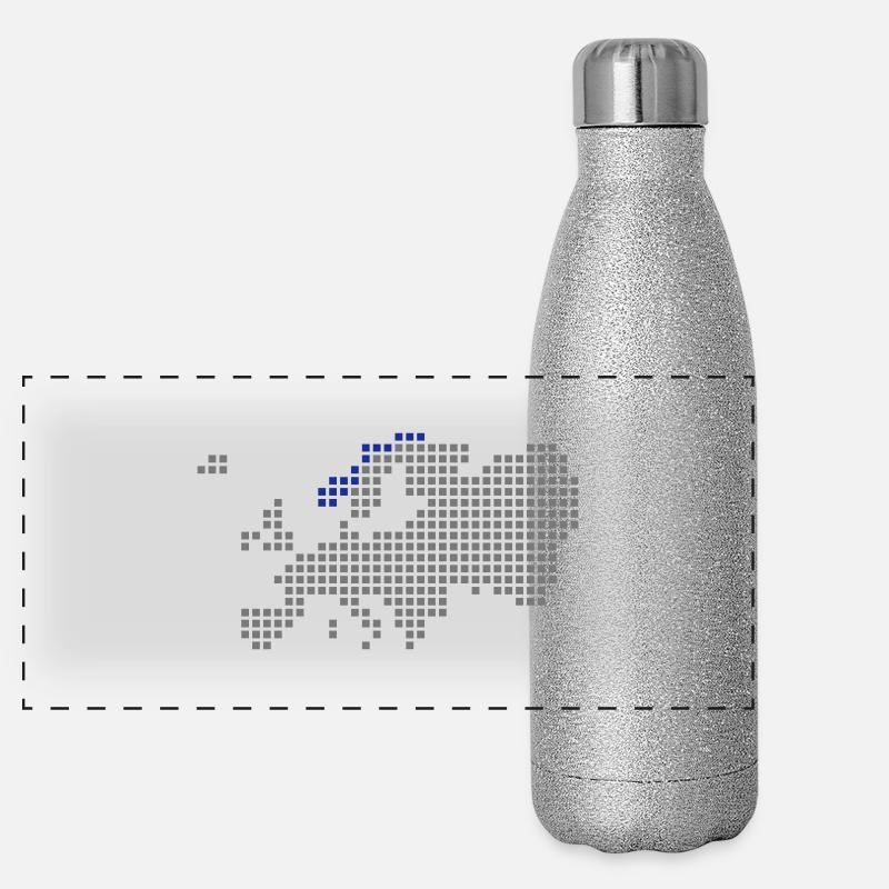 Norwegen Panorama Glitzer Isolierflasche 500 ml