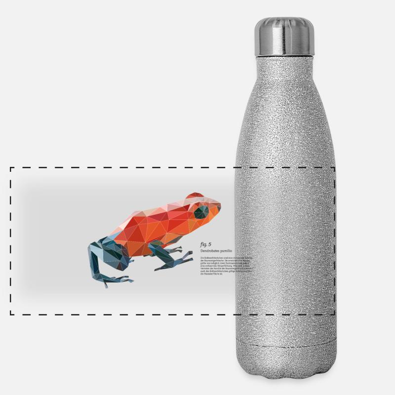 fig5_polygonpfeilgiftfrosch Panorama Glitzer Isolierflasche 500 ml
