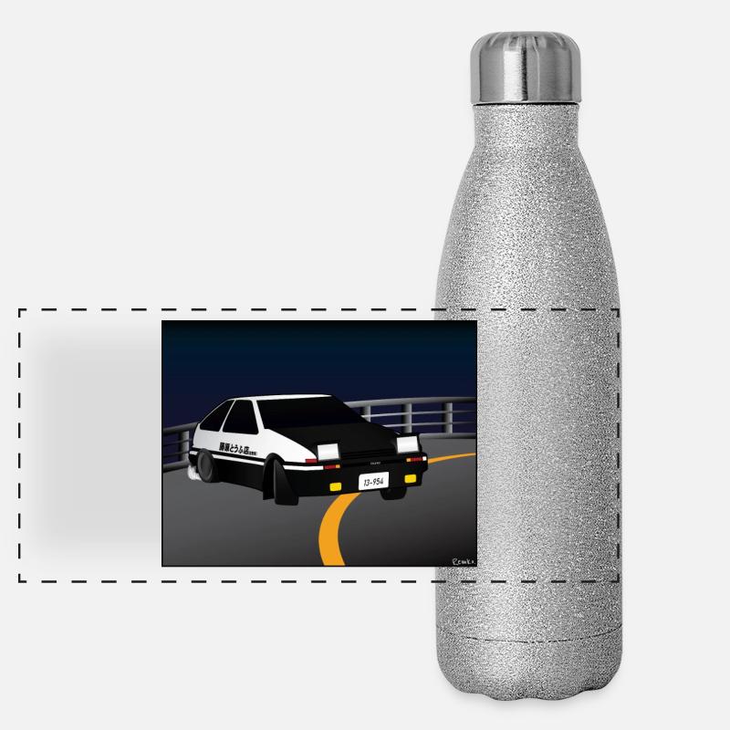 Initial D Driften Akina Panorama Glitzer Isolierflasche 500 ml
