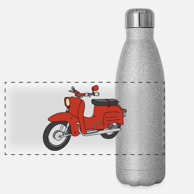 Schwalbe (ibizarot) Panorama Glitzer Isolierflasche 500 ml