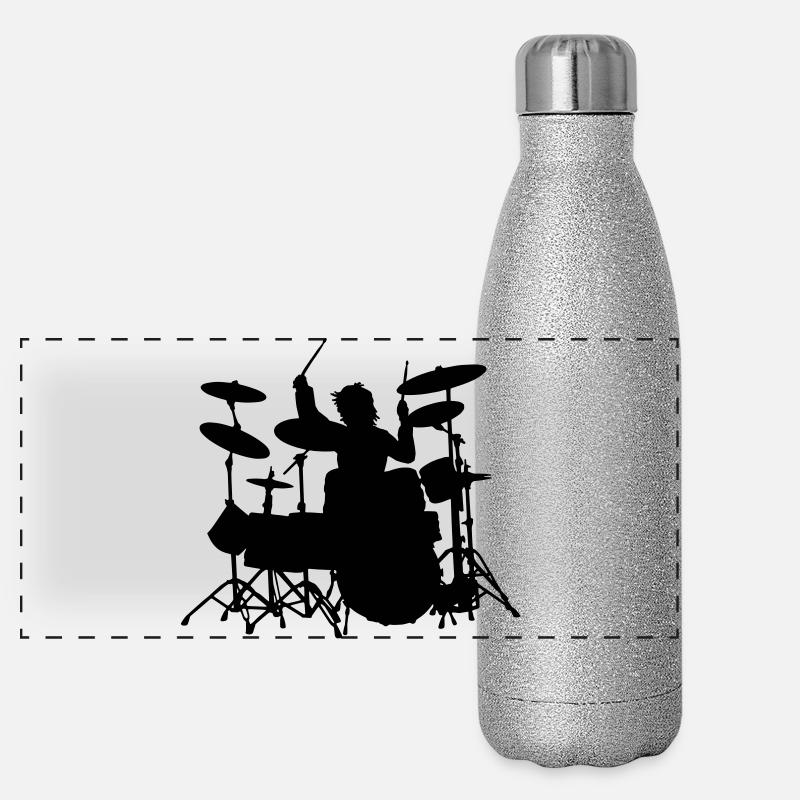 Puissance Drumming Gourde isotherme panoramique pailletée 500 ml