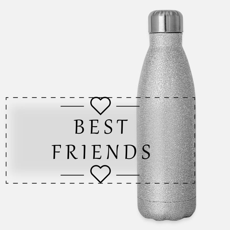 Meilleurs amis Gourde isotherme panoramique pailletée 500 ml