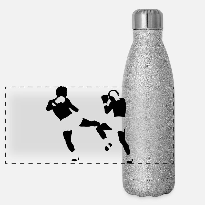 kickboxing Panorama Glitzer Isolierflasche 500 ml