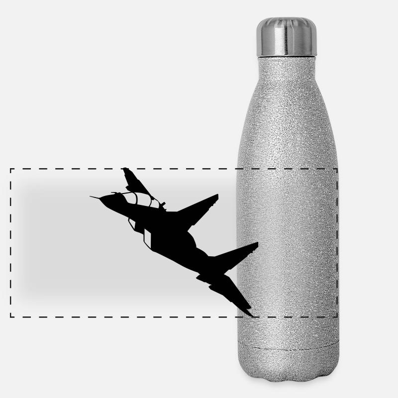 Avion Gourde isotherme panoramique pailletée 500 ml