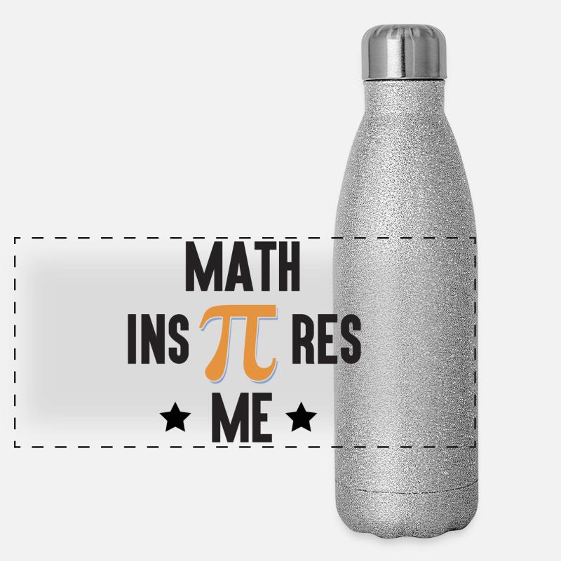 Pi Day - Les mathématiques m’inspirent Gourde isotherme panoramique pailletée 500 ml