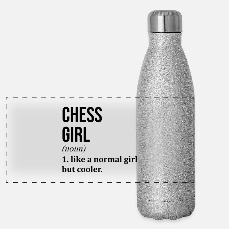 Chess Panoramic Glitter Thermal Bottle 500 ml