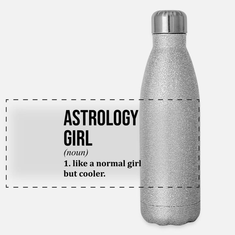 astrologie Gourde isotherme panoramique pailletée 500 ml