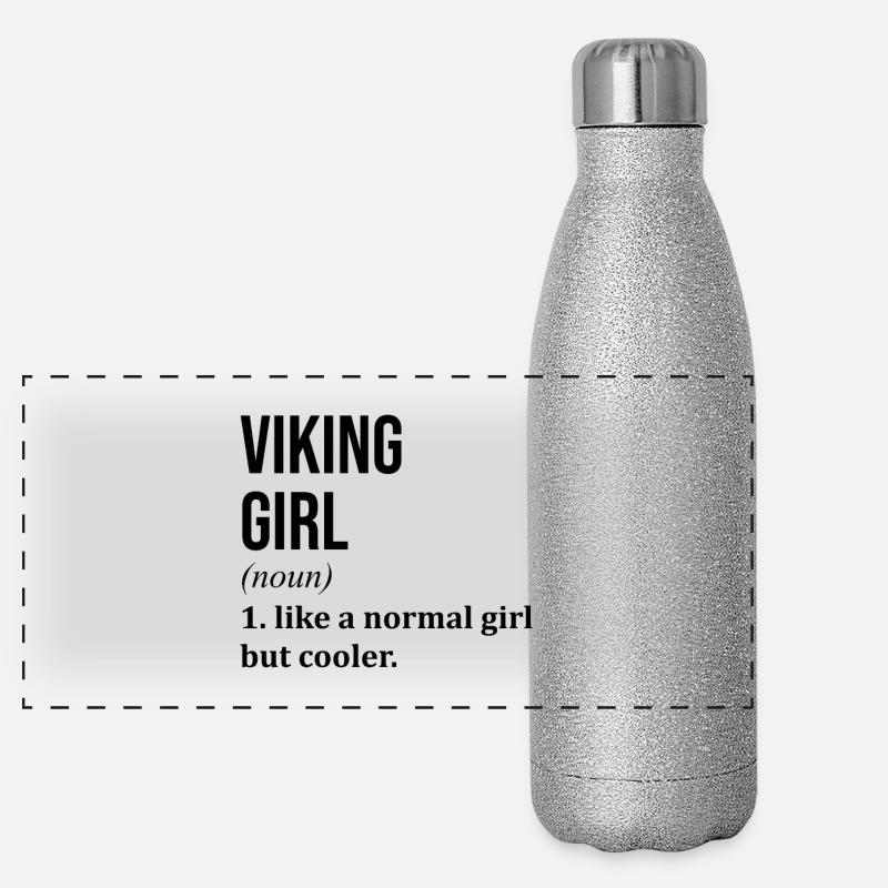 Wikinger Panorama Glitzer Isolierflasche 500 ml