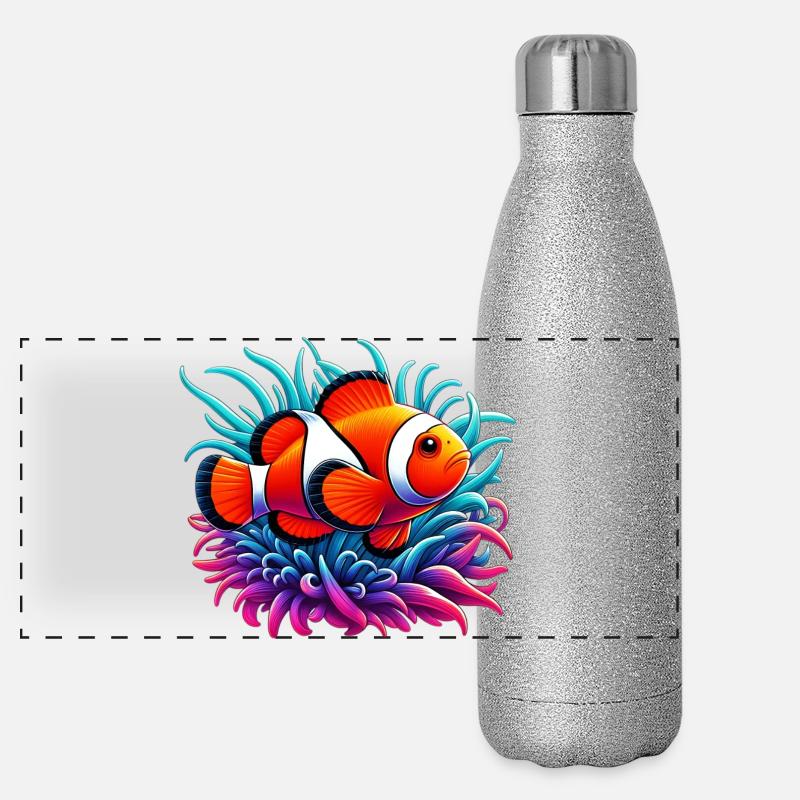Clownfish Panoramic Glitter Thermal Bottle 500 ml