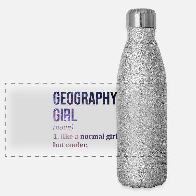 géographie Gourde isotherme panoramique pailletée 500 ml