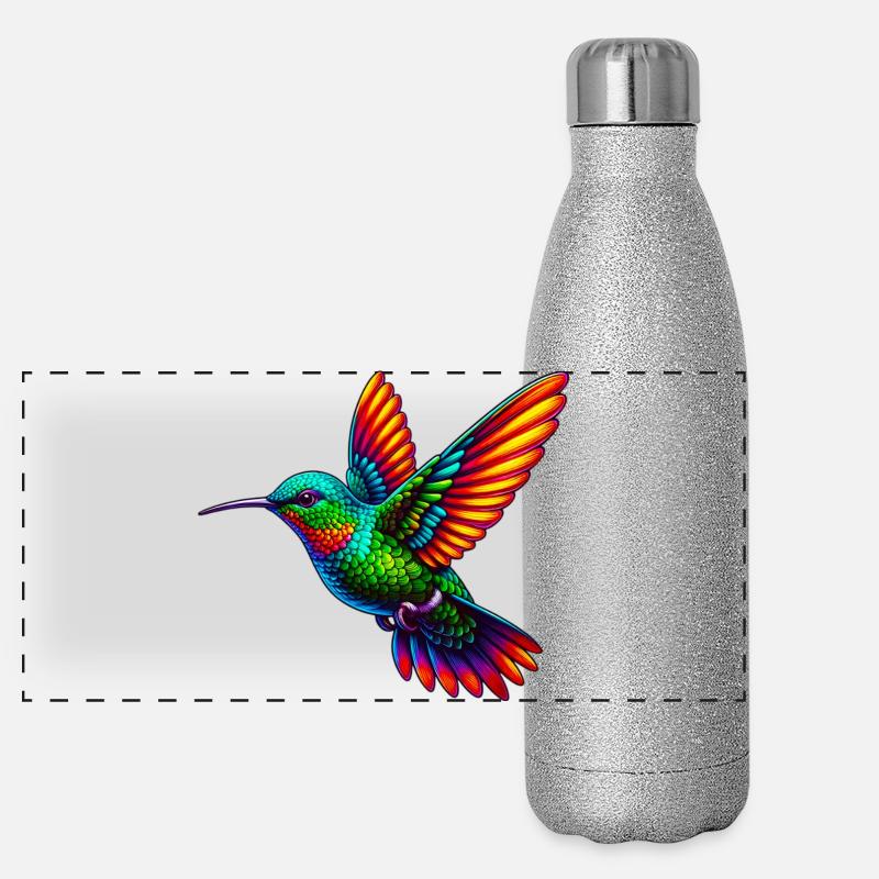 Kolibri Panorama Glitzer Isolierflasche 500 ml