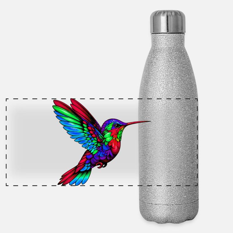Kolibri Panorama Glitzer Isolierflasche 500 ml
