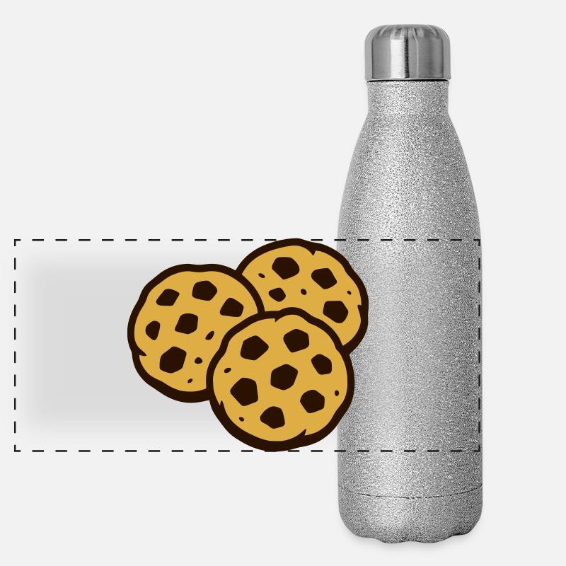 Des biscuits ! Gourde isotherme panoramique pailletée 500 ml