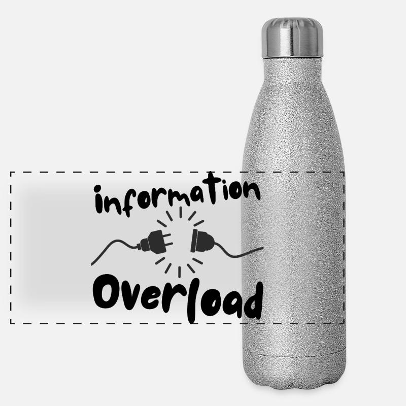 Information overload plug current Panoramic Glitter Thermal Bottle 500 ml