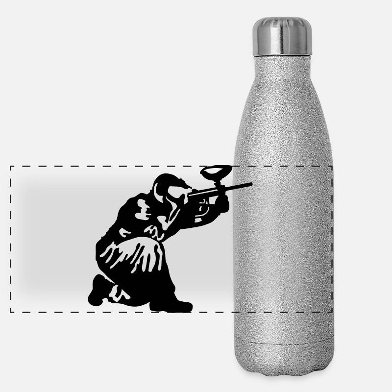 Paintball Gourde isotherme panoramique pailletée 500 ml