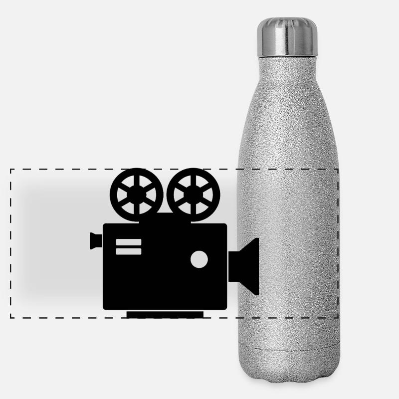 Caméra de cinéma Gourde isotherme panoramique pailletée 500 ml