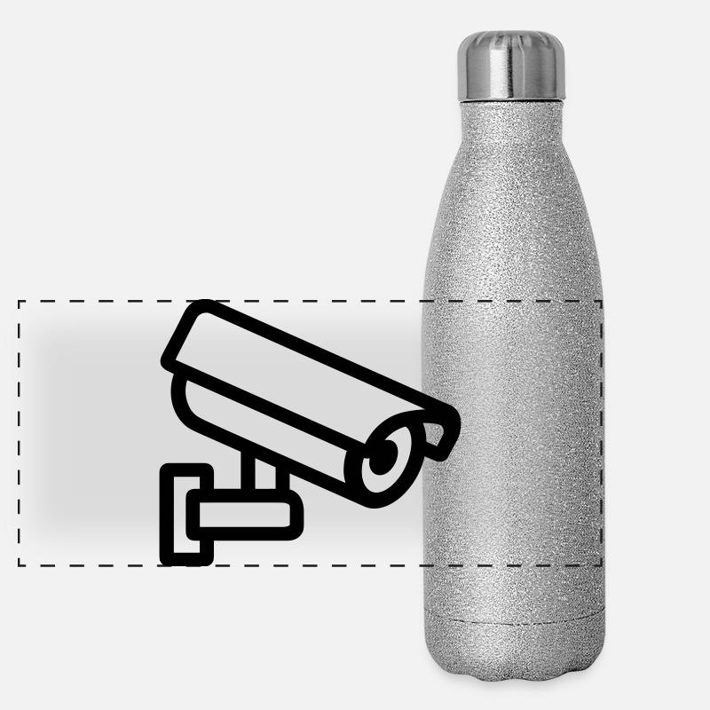 caméra Gourde isotherme panoramique pailletée 500 ml