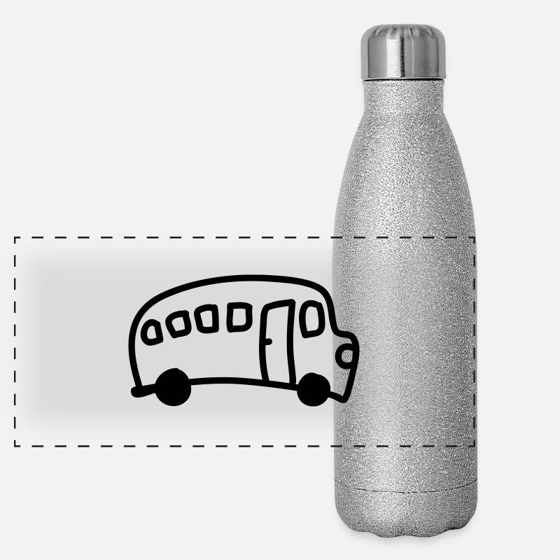 Bus - Line Panoramic Glitter Thermal Bottle 500 ml