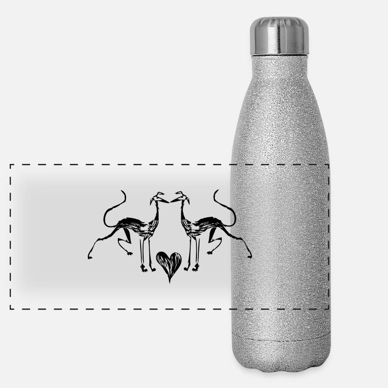 wirehair_duo Panorama Glitzer Isolierflasche 500 ml