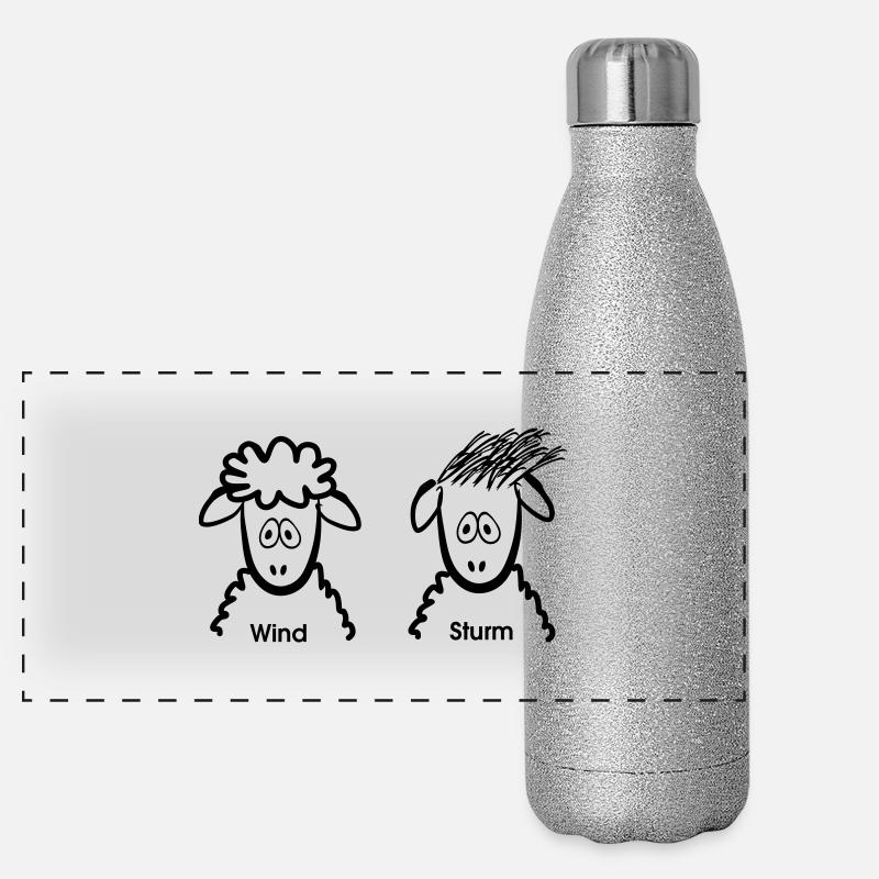 sturmschaf Panorama Glitzer Isolierflasche 500 ml