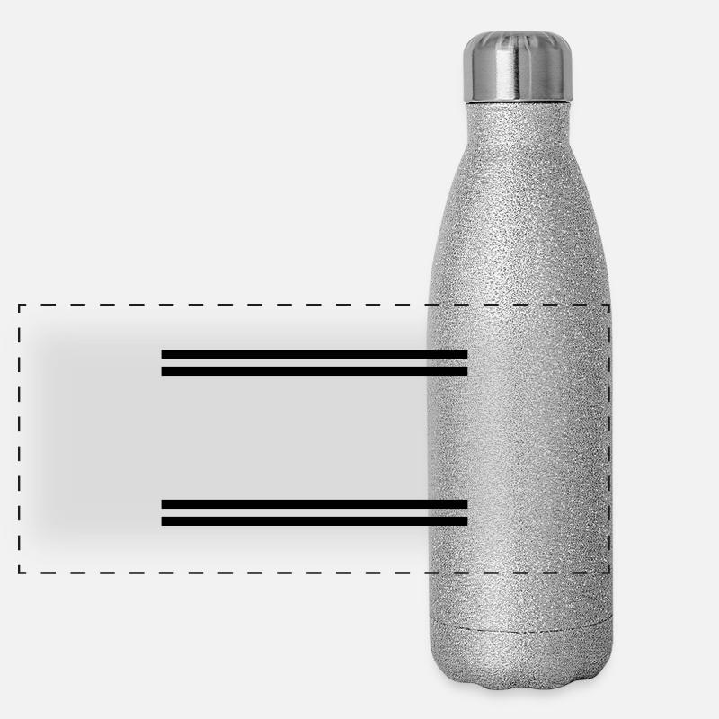 Lines Panorama Glitzer Isolierflasche 500 ml