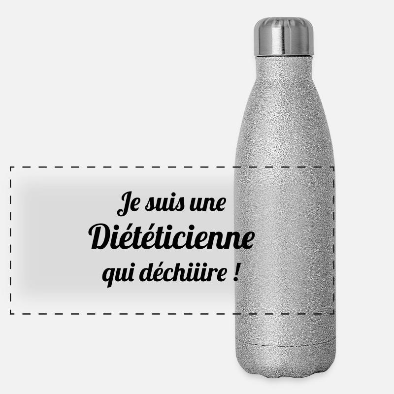 diététicien / diététique / régime / nutrition Gourde isotherme panoramique pailletée 500 ml