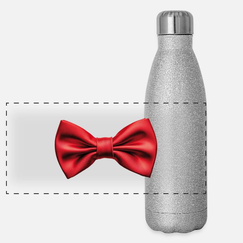 Mouche - Gourde isotherme panoramique pailletée 500 ml - paillettes argentées