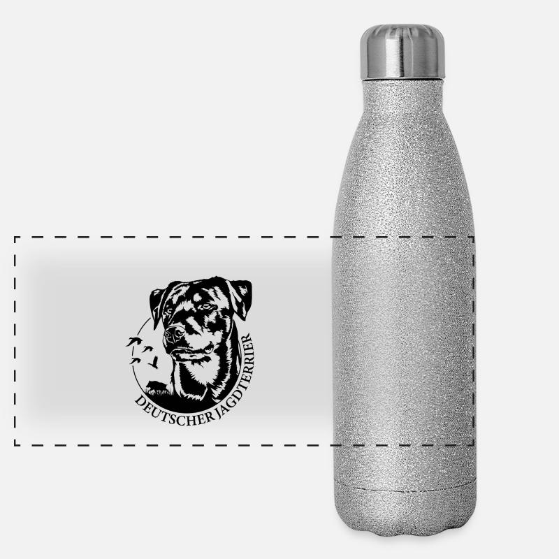 Terrier de chasse allemand Chiens de chasse Chiens Wilsigns Gourde isotherme panoramique pailletée 500 ml