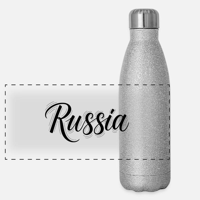Russie Gourde isotherme panoramique pailletée 500 ml