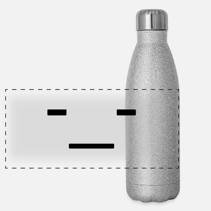 Gesicht Panorama Glitzer Isolierflasche 500 ml