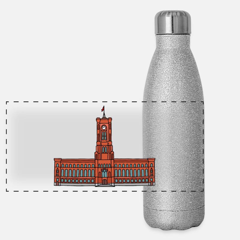 L’hôtel de ville de Berlin c Gourde isotherme panoramique pailletée 500 ml