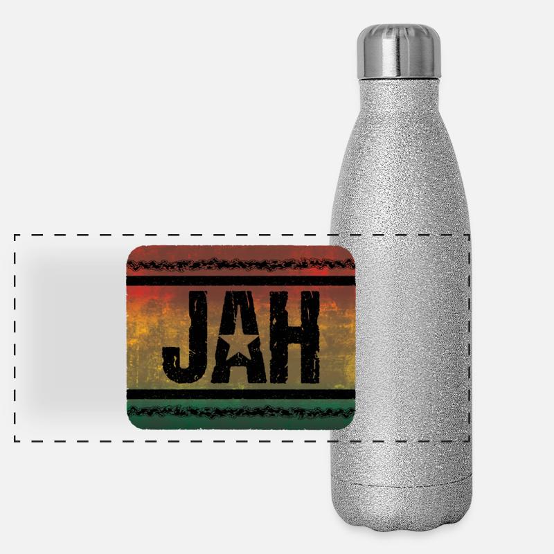 Jah Reggae Panorama Glitzer Isolierflasche 500 ml