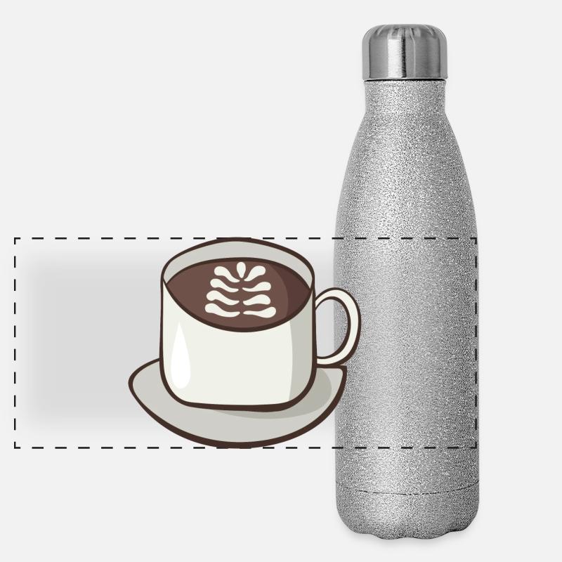 cappuccino Panoramic Glitter Thermal Bottle 500 ml
