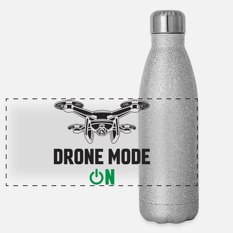 Mode drone activé Gourde isotherme panoramique pailletée 500 ml