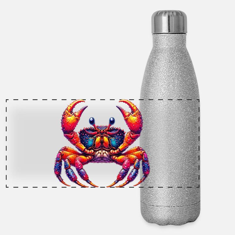 Krebs Panorama Glitzer Isolierflasche 500 ml