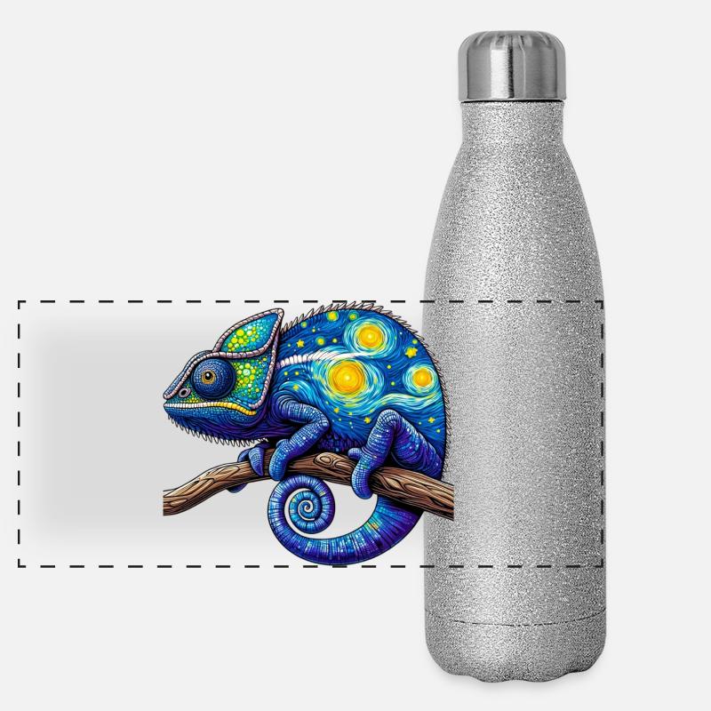 Caméléon Gourde isotherme panoramique pailletée 500 ml