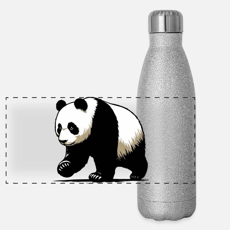 Panda Panoramic Glitter Thermal Bottle 500 ml