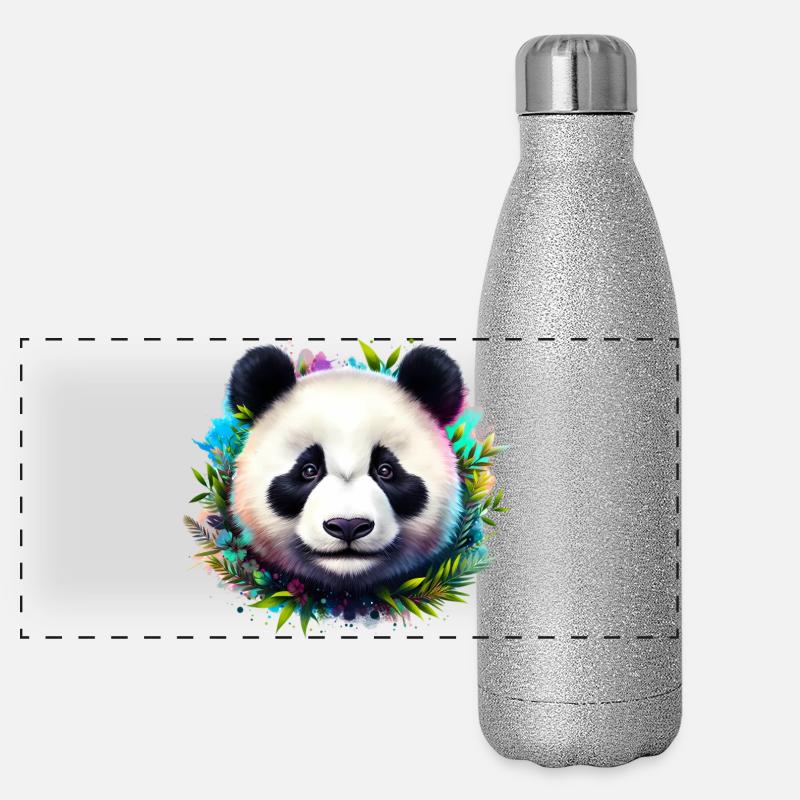 Panda Panoramic Glitter Thermal Bottle 500 ml