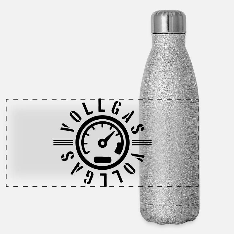 Compteur de vitesse à plein régime Kmh Tuning Gourde isotherme panoramique pailletée 500 ml