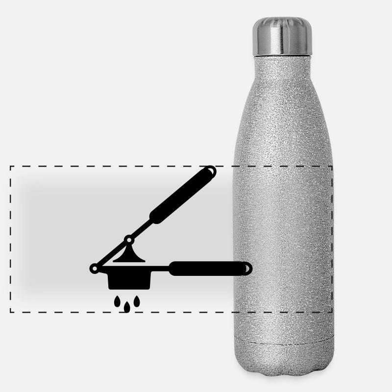 Knoblauch Presse oder Spätzle Presse Panorama Glitzer Isolierflasche 500 ml