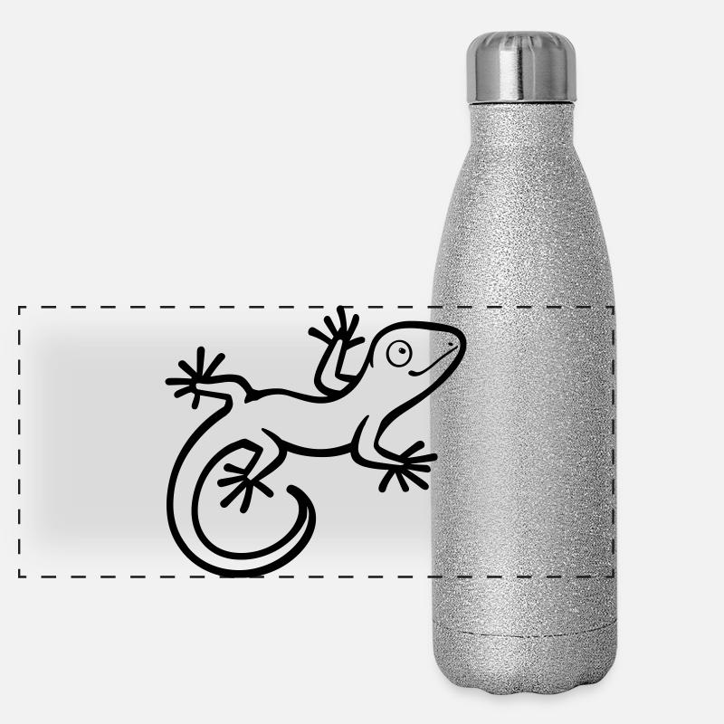 lizard Panoramic Glitter Thermal Bottle 500 ml