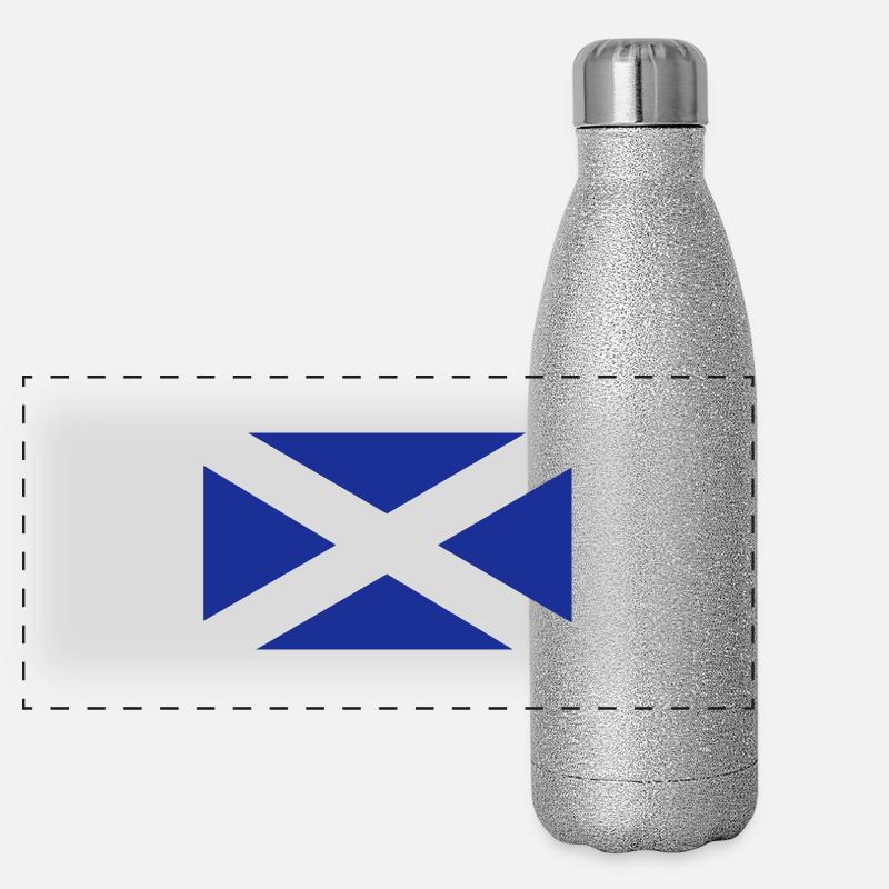 Flagge eine Farbe schottischen Panorama Glitzer Isolierflasche 500 ml