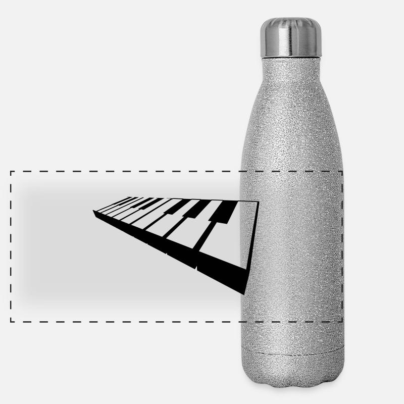 keyboard Panoramic Glitter Thermal Bottle 500 ml